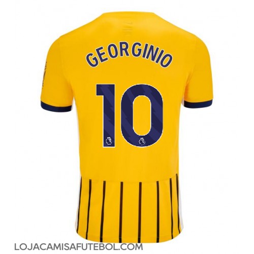 Camisa de Futebol Brighton Georginio Rutter #10 Equipamento Alternativo 2025-26 Manga Curta